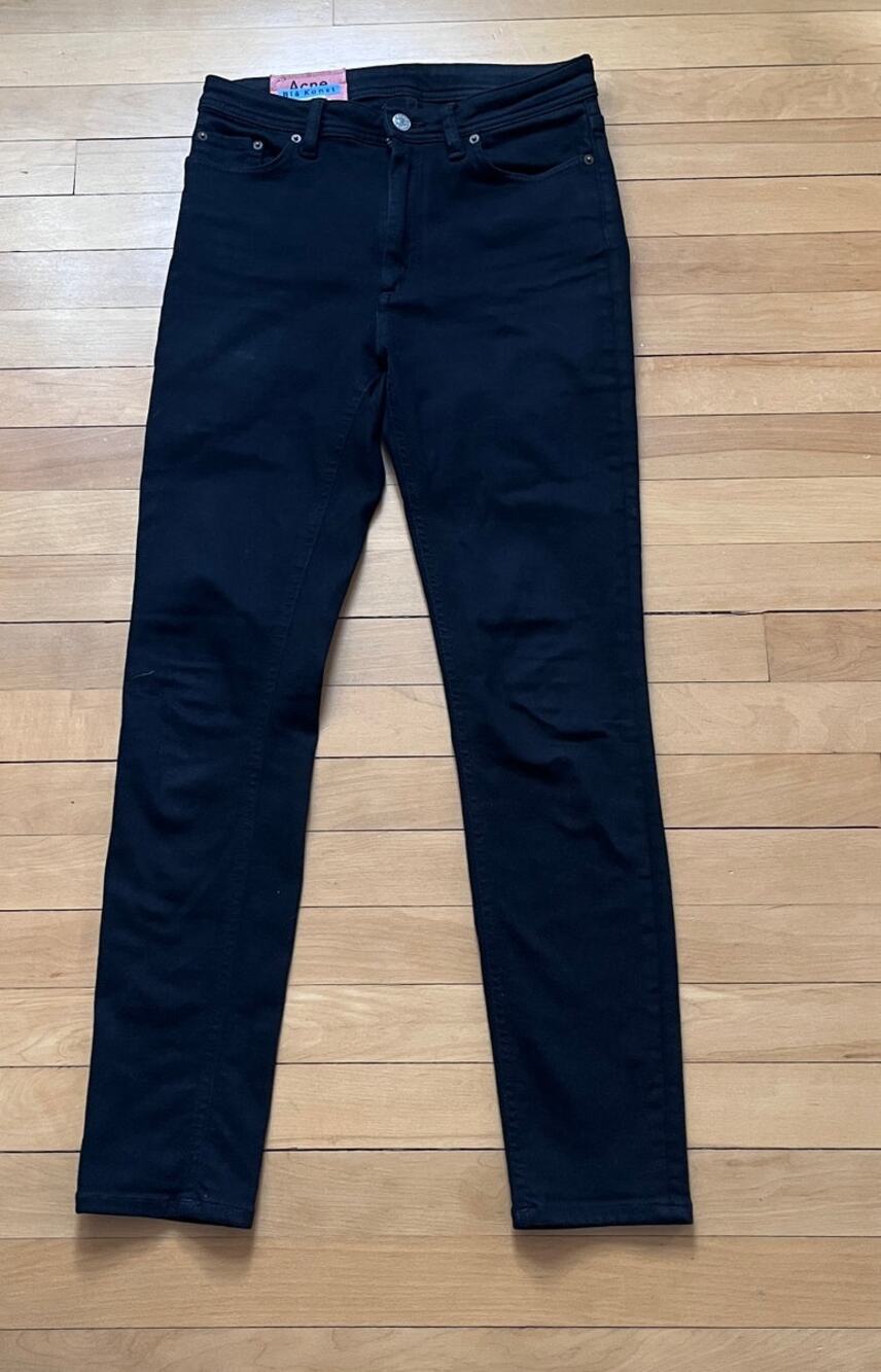 Acne Studios Peg Blk Skinny Jeans - Size 28 - EUC